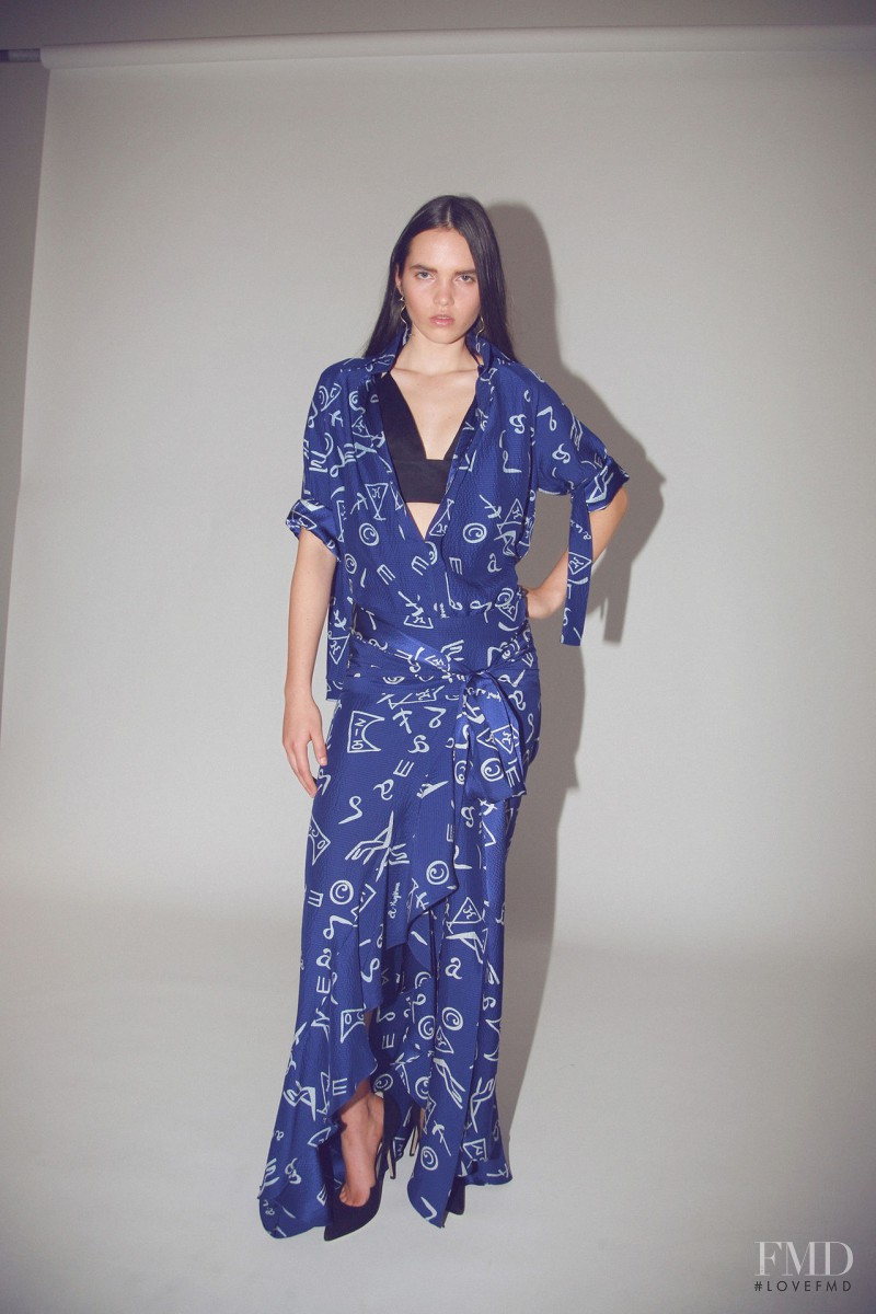 Lily Stewart featured in  the Juan Carlos Obando lookbook for Resort 2015
