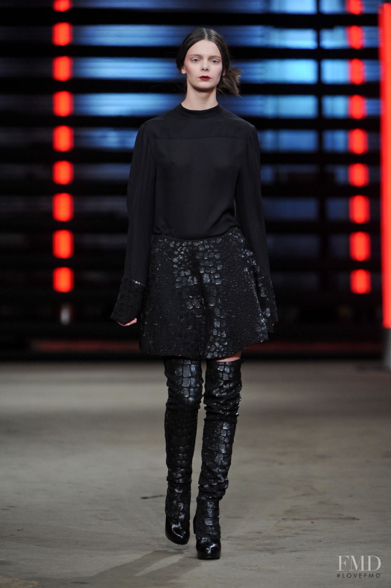 Nikole Ivanova featured in  the Sally LaPointe fashion show for Autumn/Winter 2013