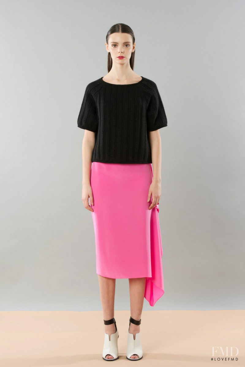 Nikole Ivanova featured in  the Tibi lookbook for Pre-Fall 2012