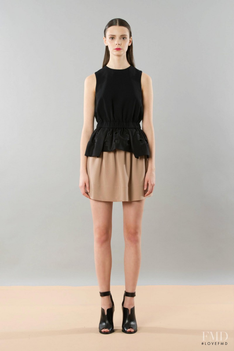 Nikole Ivanova featured in  the Tibi lookbook for Pre-Fall 2012