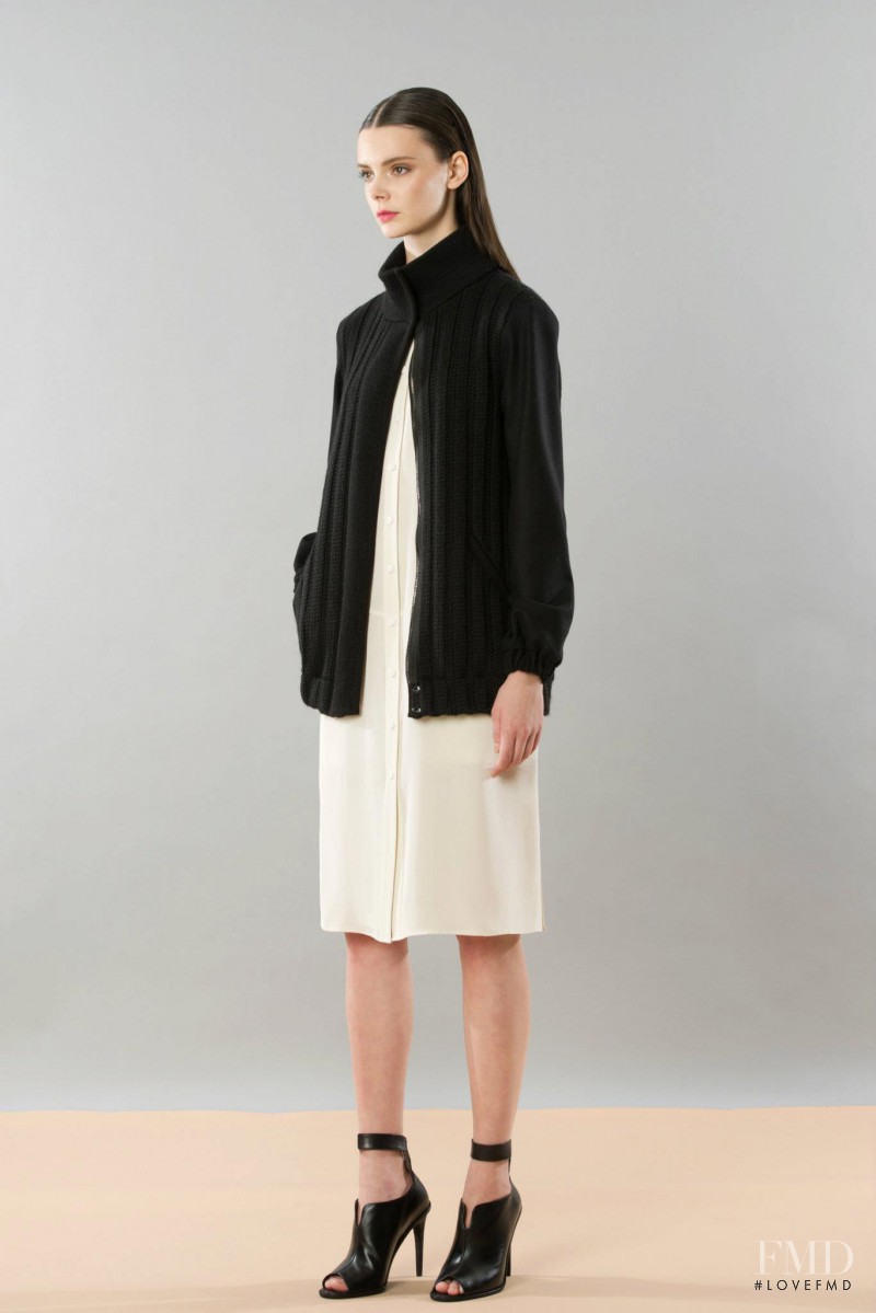 Nikole Ivanova featured in  the Tibi lookbook for Pre-Fall 2012