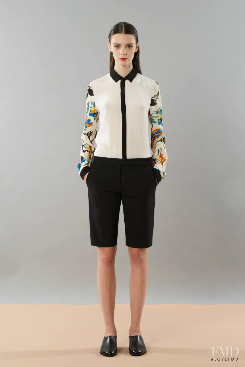 Nikole Ivanova featured in  the Tibi lookbook for Pre-Fall 2012