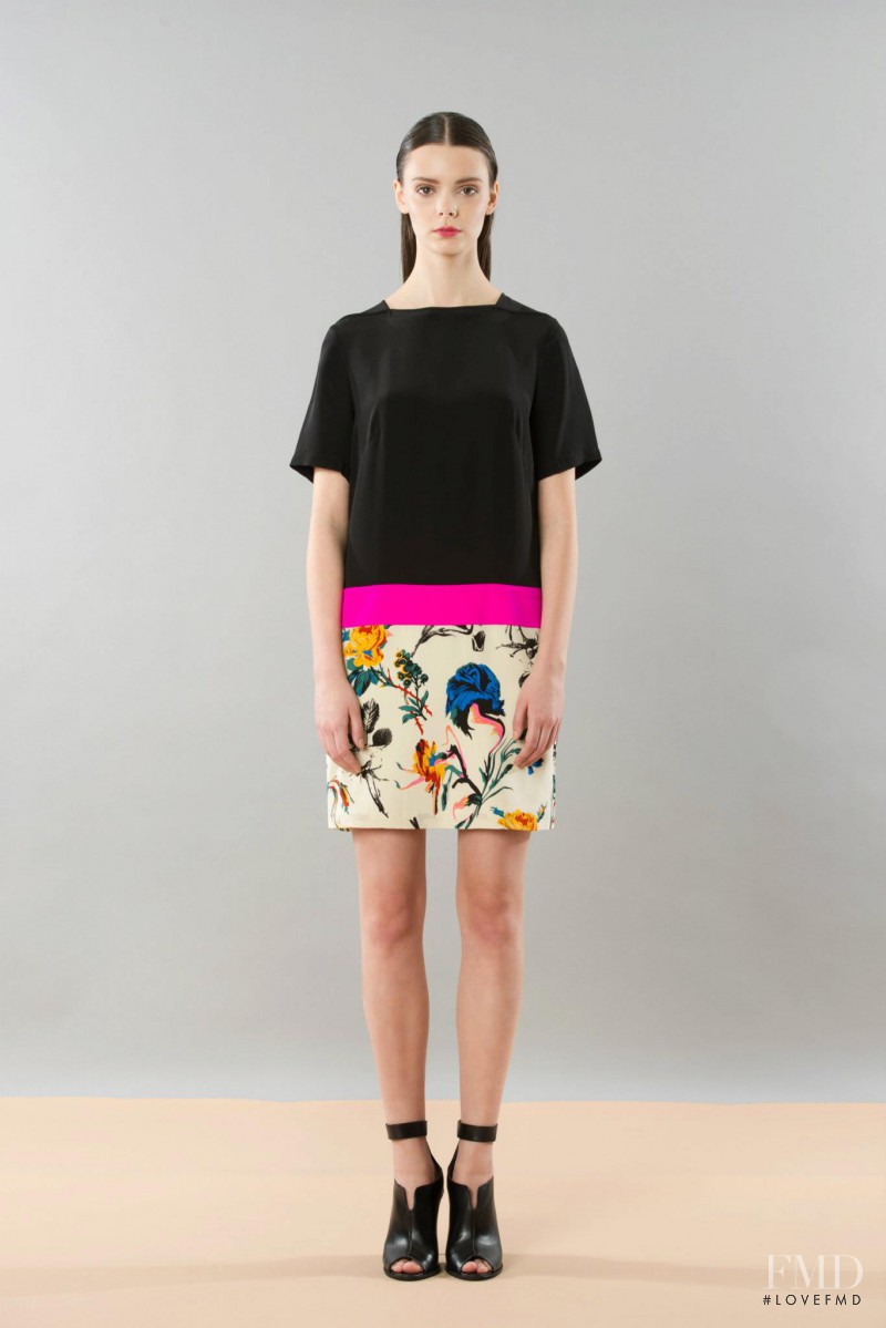 Nikole Ivanova featured in  the Tibi lookbook for Pre-Fall 2012