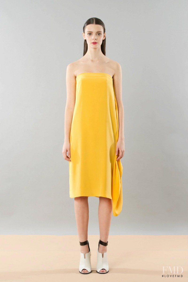 Nikole Ivanova featured in  the Tibi lookbook for Pre-Fall 2012