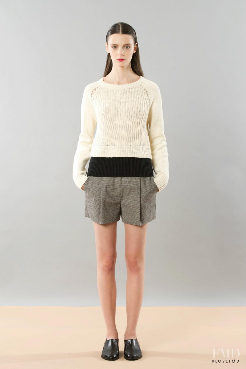 Nikole Ivanova featured in  the Tibi lookbook for Pre-Fall 2012