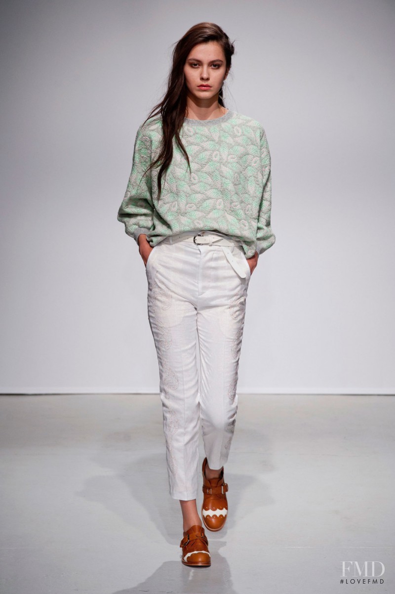 Dakota Dawn featured in  the Julien David fashion show for Spring/Summer 2014