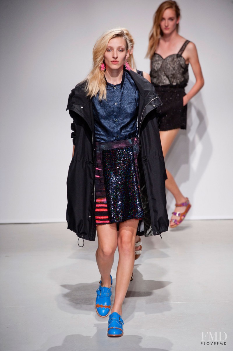 Maggie Maurer featured in  the Julien David fashion show for Spring/Summer 2014