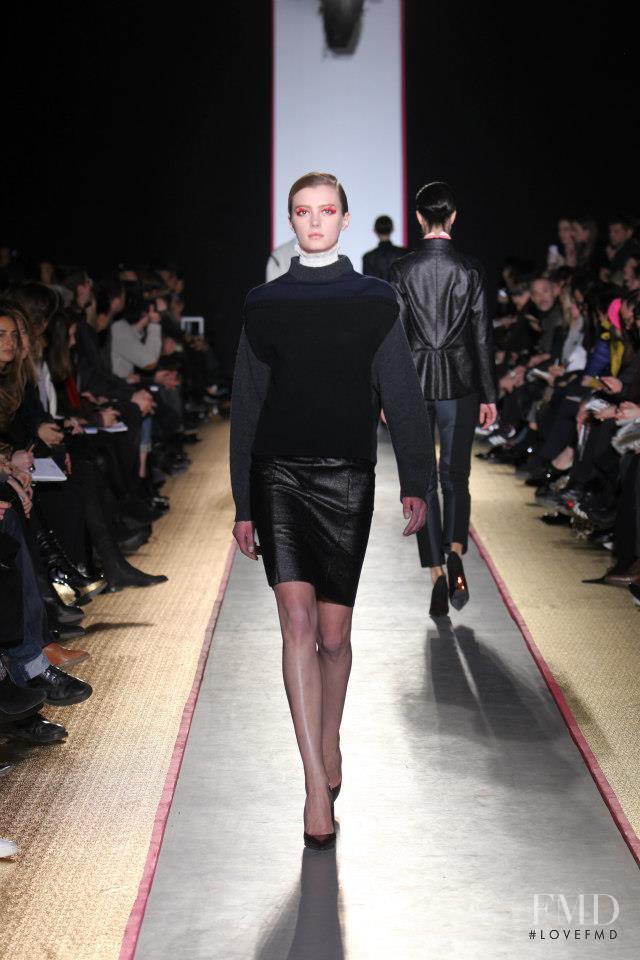 Sigrid Agren featured in  the Cedric Charlier fashion show for Autumn/Winter 2013