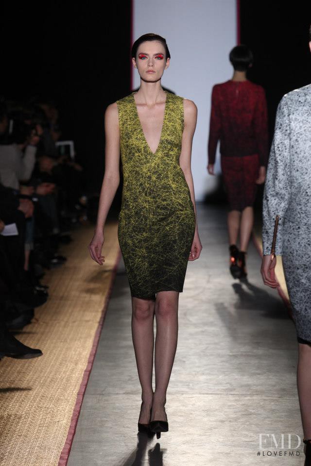 Patrycja Gardygajlo featured in  the Cedric Charlier fashion show for Autumn/Winter 2013