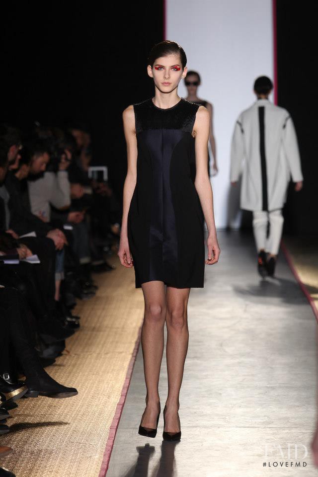 Kristina Andrejevic featured in  the Cedric Charlier fashion show for Autumn/Winter 2013