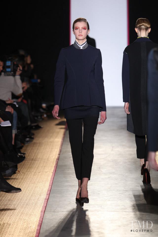 Sigrid Agren featured in  the Cedric Charlier fashion show for Autumn/Winter 2013