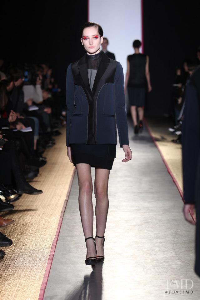 Joséphine Le Tutour featured in  the Cedric Charlier fashion show for Autumn/Winter 2013