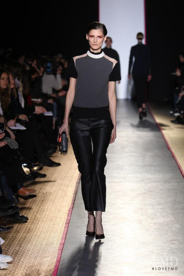 Marie Piovesan featured in  the Cedric Charlier fashion show for Autumn/Winter 2013
