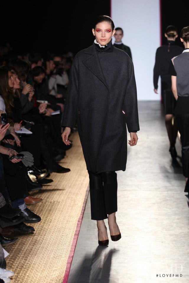 Giuliana Caramuto featured in  the Cedric Charlier fashion show for Autumn/Winter 2013