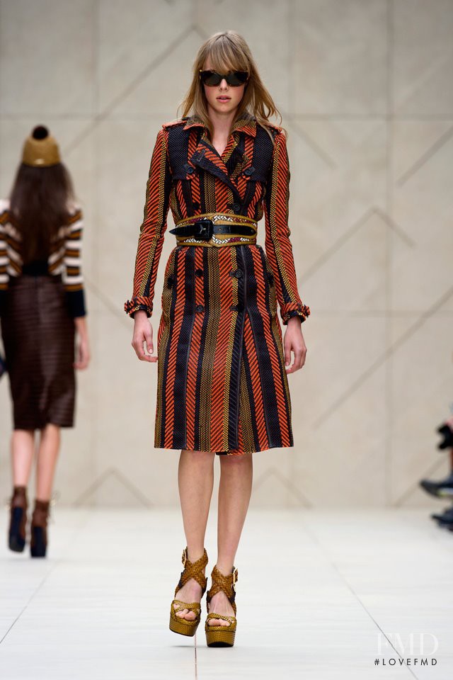 Edie Campbell featured in  the Burberry Prorsum fashion show for Spring/Summer 2012