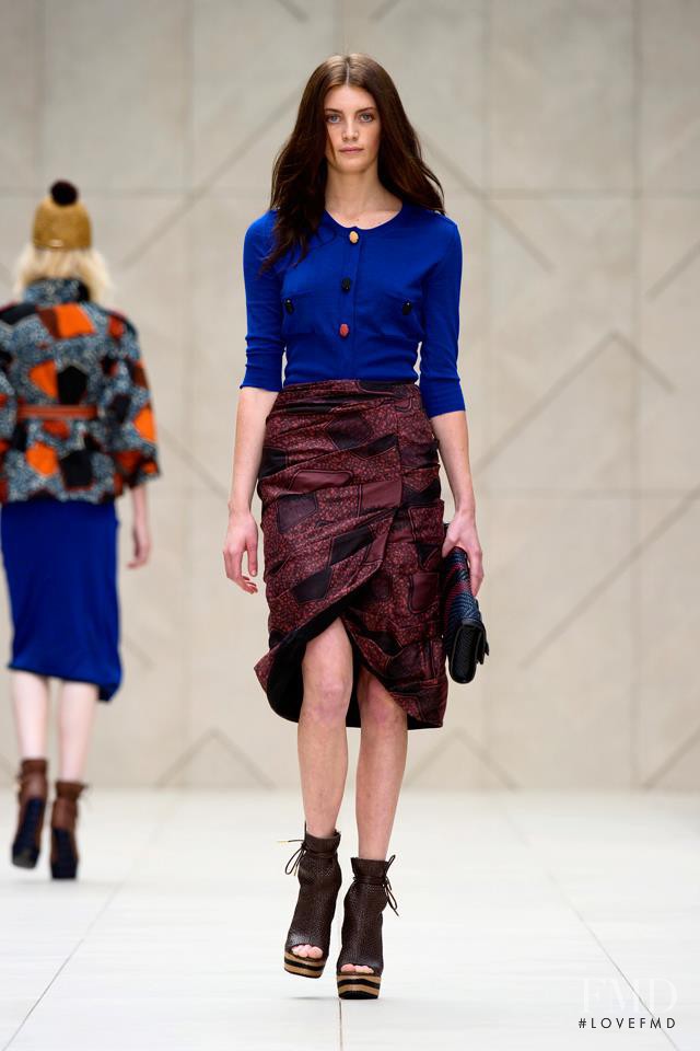 Milly Simmonds featured in  the Burberry Prorsum fashion show for Spring/Summer 2012