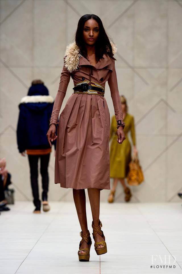 Jourdan Dunn featured in  the Burberry Prorsum fashion show for Spring/Summer 2012