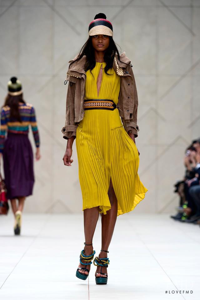 Melodie Monrose featured in  the Burberry Prorsum fashion show for Spring/Summer 2012