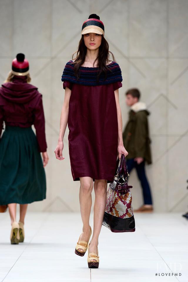 Fei Fei Sun featured in  the Burberry Prorsum fashion show for Spring/Summer 2012