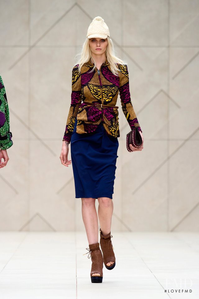 Abbey Lee Kershaw featured in  the Burberry Prorsum fashion show for Spring/Summer 2012