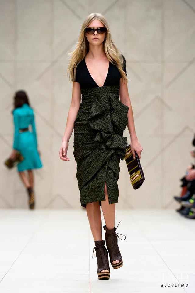 Cara Delevingne featured in  the Burberry Prorsum fashion show for Spring/Summer 2012