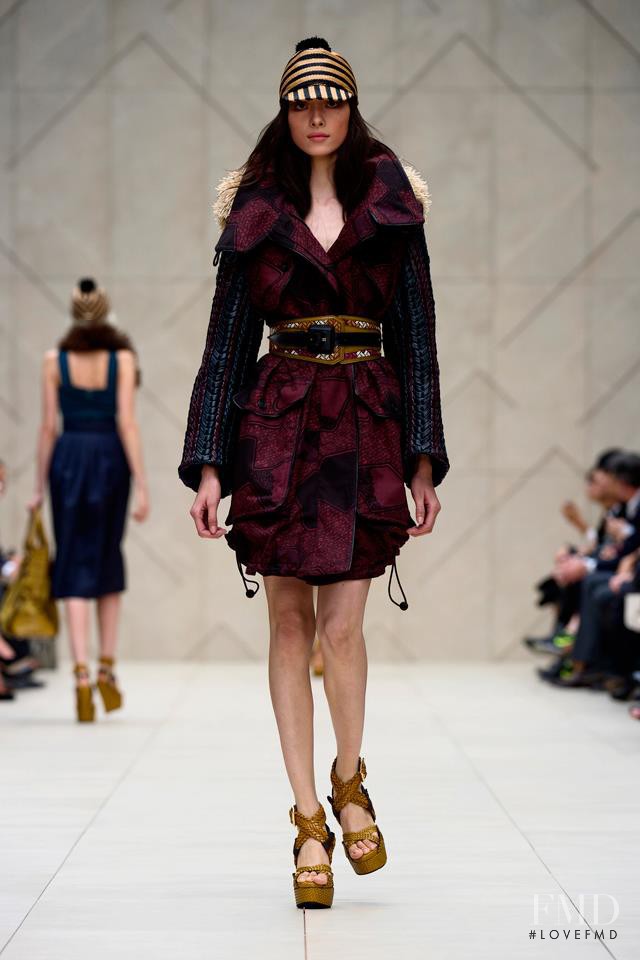 Fei Fei Sun featured in  the Burberry Prorsum fashion show for Spring/Summer 2012