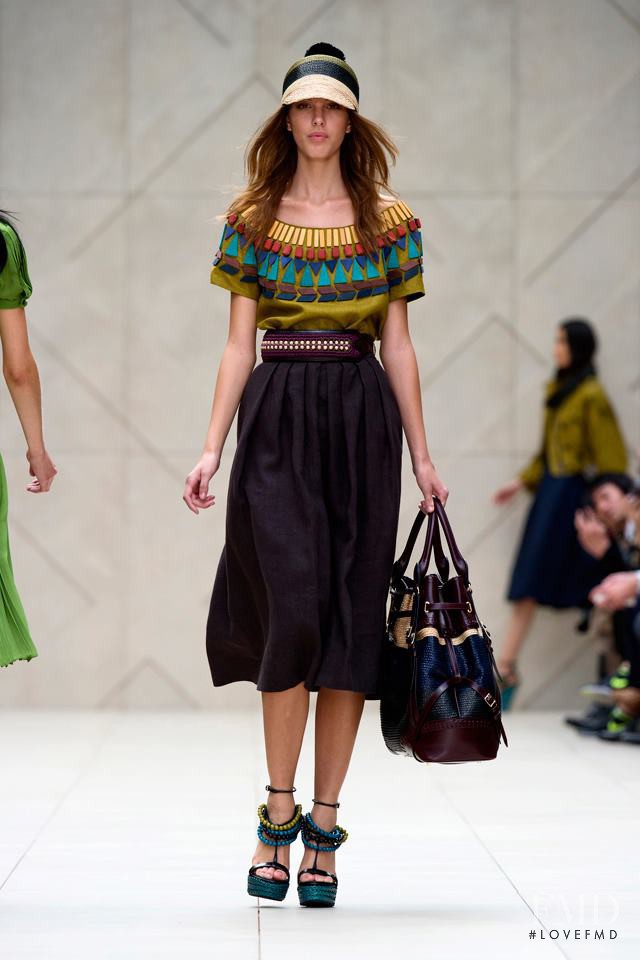 Kate King featured in  the Burberry Prorsum fashion show for Spring/Summer 2012