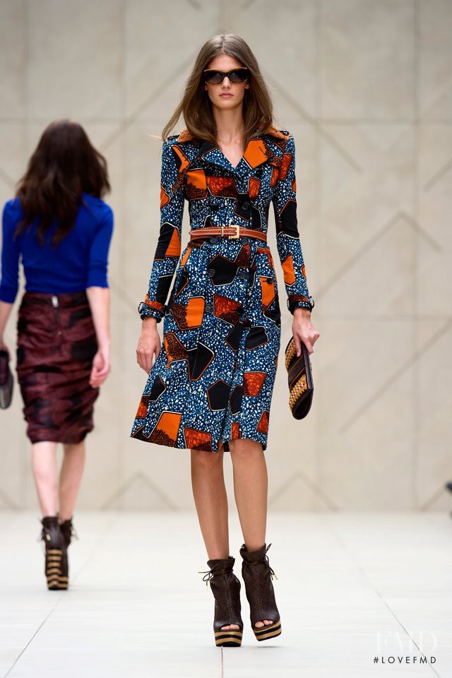Kendra Spears featured in  the Burberry Prorsum fashion show for Spring/Summer 2012