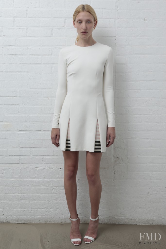 Maggie Maurer featured in  the Wes Gordon fashion show for Resort 2014