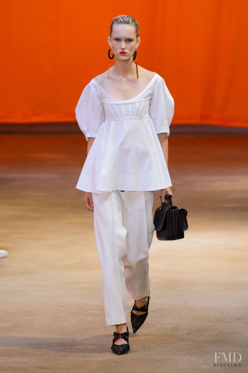 Harleth Kuusik featured in  the Celine fashion show for Spring/Summer 2016