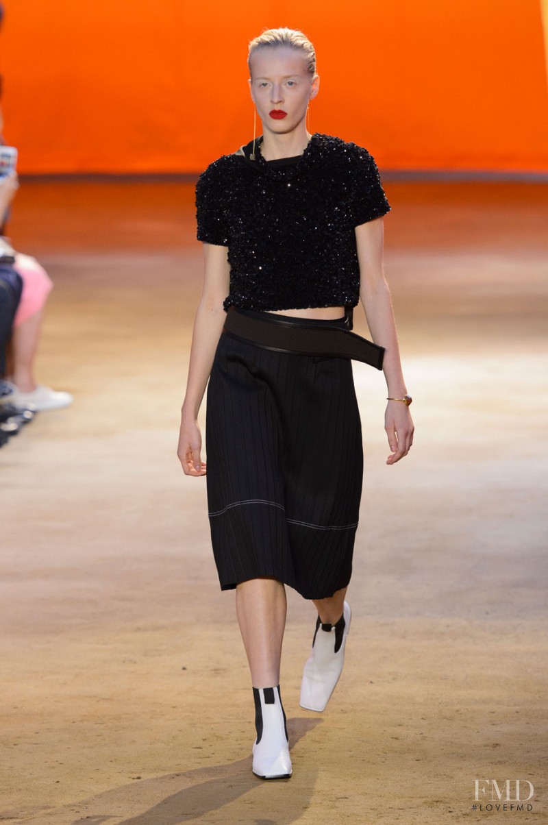 Anine Van Velzen featured in  the Celine fashion show for Spring/Summer 2016