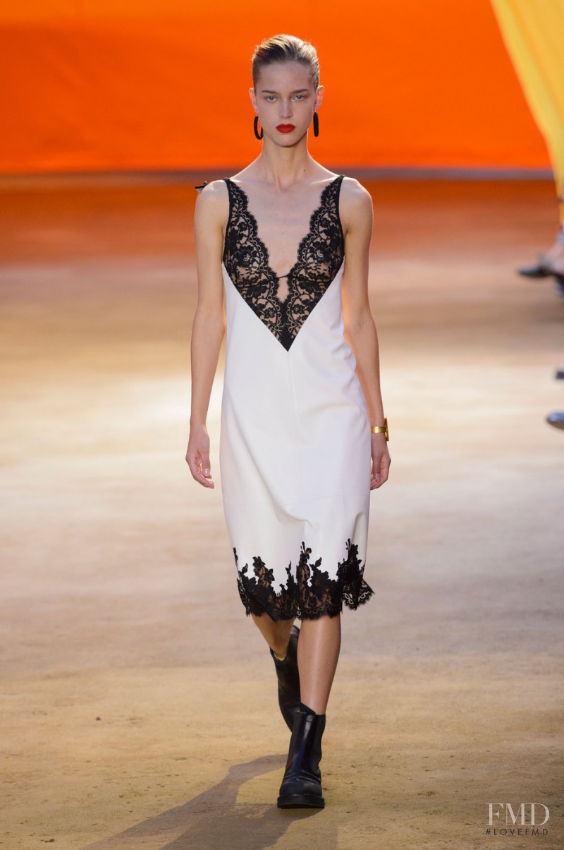Julia Jamin featured in  the Celine fashion show for Spring/Summer 2016