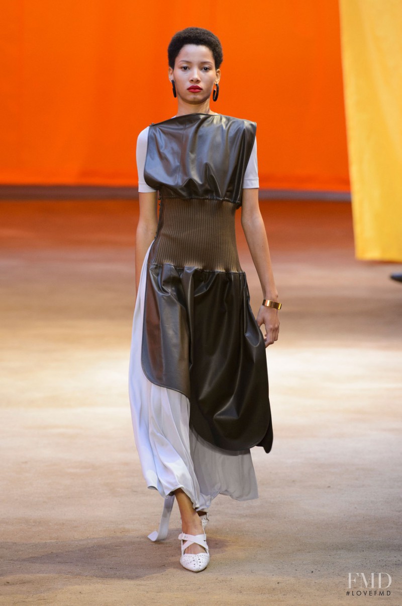 Lineisy Montero featured in  the Celine fashion show for Spring/Summer 2016
