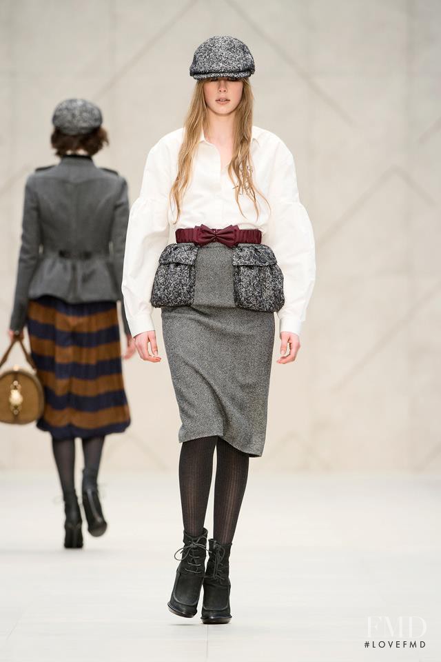 Edie Campbell featured in  the Burberry Prorsum fashion show for Autumn/Winter 2012