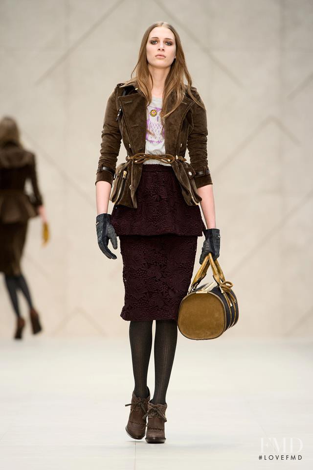 Claire De Regge featured in  the Burberry Prorsum fashion show for Autumn/Winter 2012