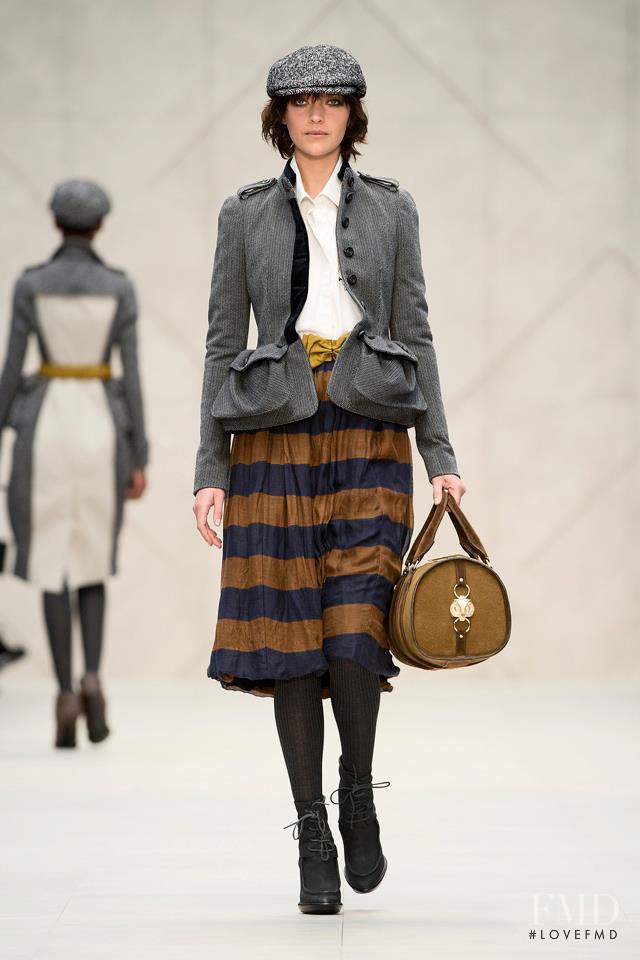 Arizona Muse featured in  the Burberry Prorsum fashion show for Autumn/Winter 2012