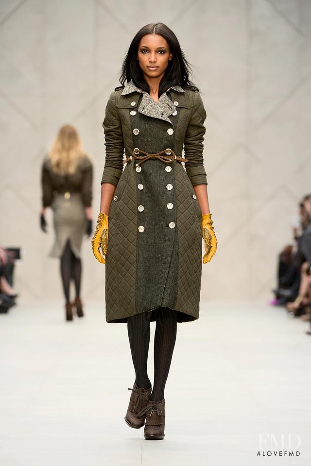 Jasmine Tookes featured in  the Burberry Prorsum fashion show for Autumn/Winter 2012