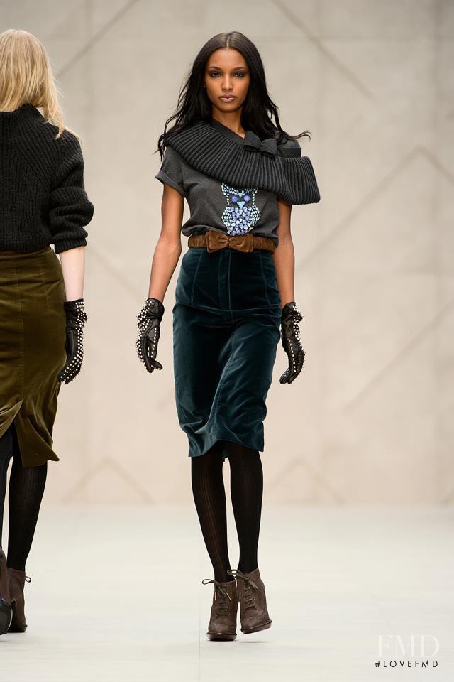 Jasmine Tookes featured in  the Burberry Prorsum fashion show for Autumn/Winter 2012