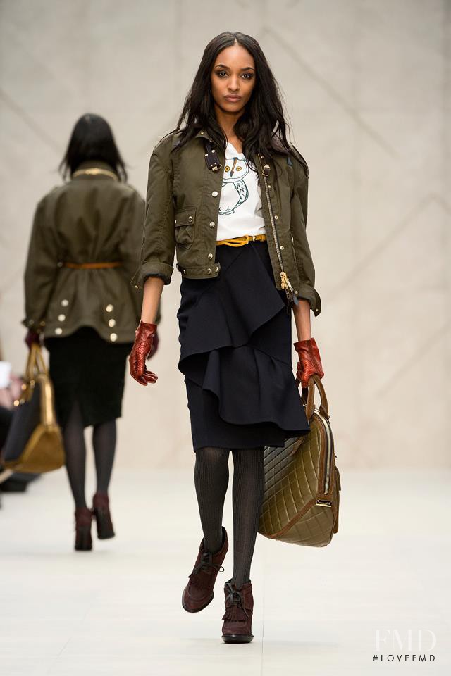 Jourdan Dunn featured in  the Burberry Prorsum fashion show for Autumn/Winter 2012