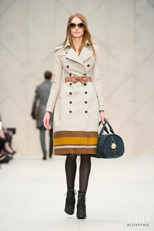 Nadja Bender featured in  the Burberry Prorsum fashion show for Autumn/Winter 2012