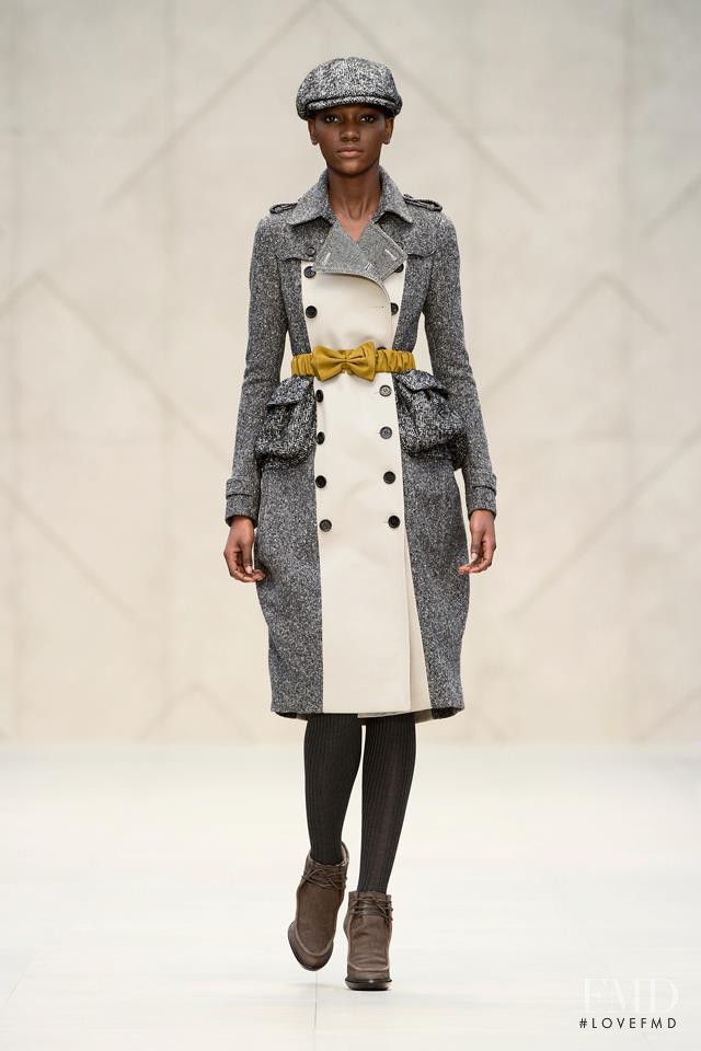 Herieth Paul featured in  the Burberry Prorsum fashion show for Autumn/Winter 2012