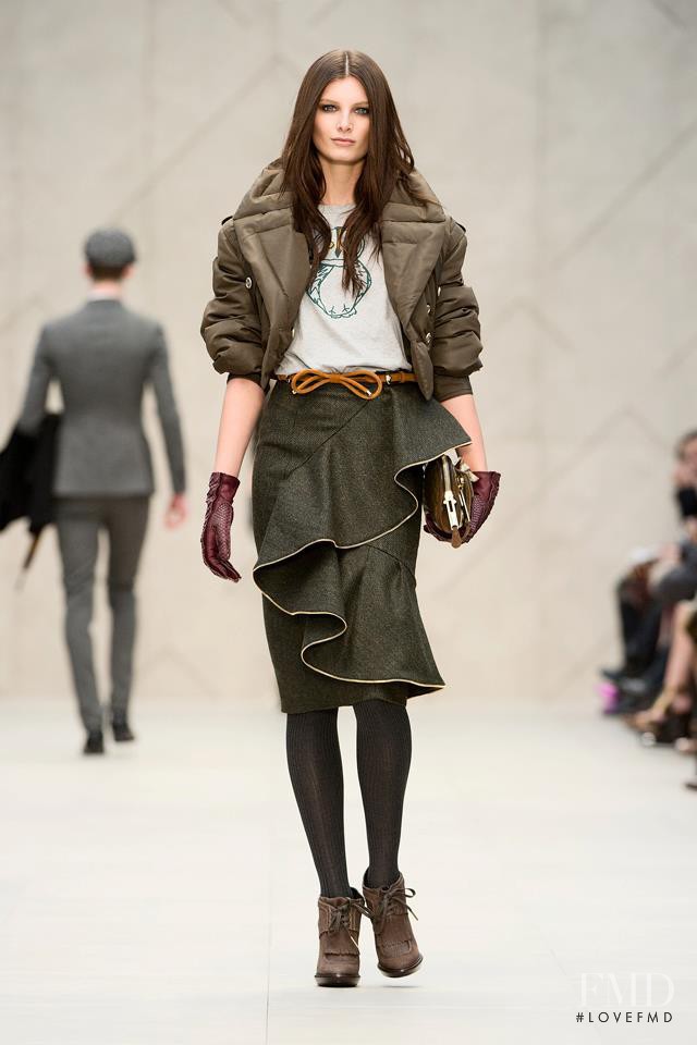 Ava Smith featured in  the Burberry Prorsum fashion show for Autumn/Winter 2012