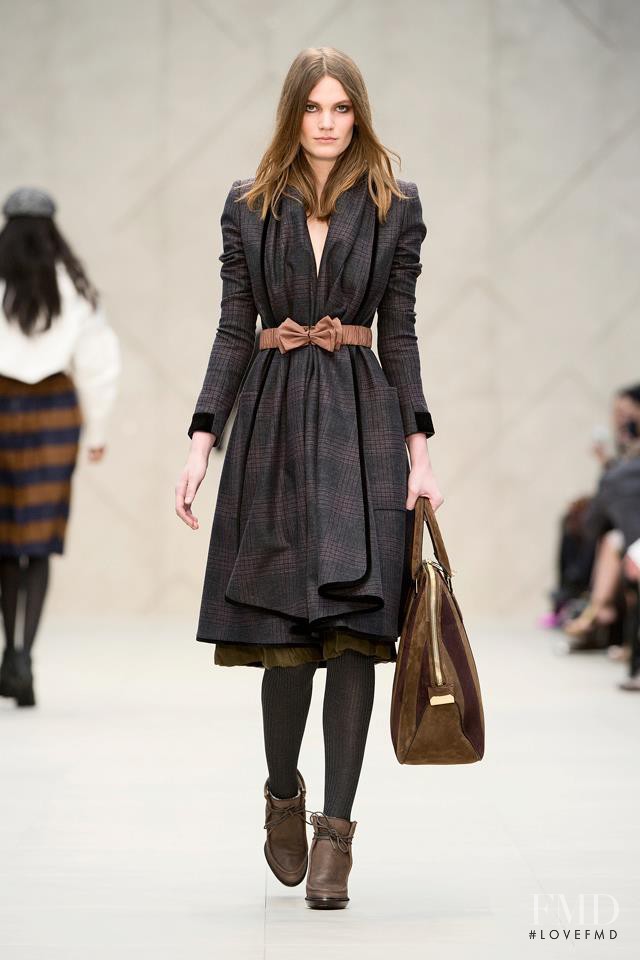 Lena Hardt featured in  the Burberry Prorsum fashion show for Autumn/Winter 2012