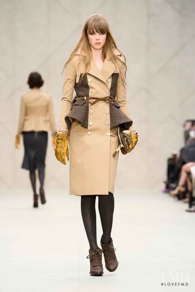 Edie Campbell featured in  the Burberry Prorsum fashion show for Autumn/Winter 2012