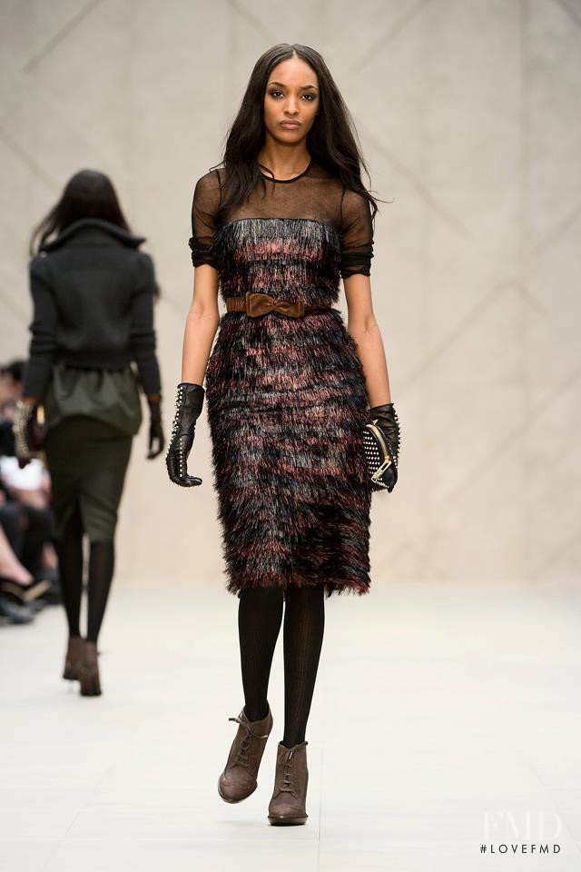 Jourdan Dunn featured in  the Burberry Prorsum fashion show for Autumn/Winter 2012