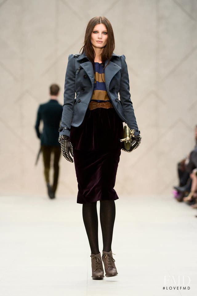 Ava Smith featured in  the Burberry Prorsum fashion show for Autumn/Winter 2012