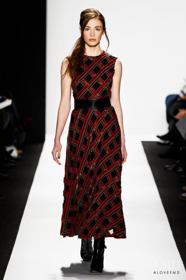 Karly Mcneil featured in  the Carmen Marc Valvo fashion show for Autumn/Winter 2015