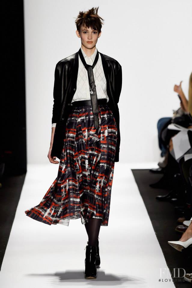Sarah Bledsoe featured in  the Carmen Marc Valvo fashion show for Autumn/Winter 2015