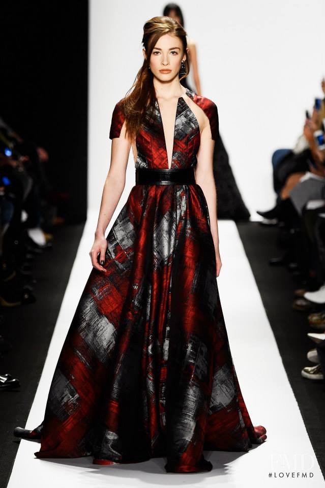 Karly Mcneil featured in  the Carmen Marc Valvo fashion show for Autumn/Winter 2015