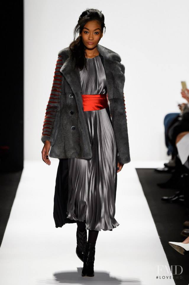Cheyenne Maya Carty featured in  the Carmen Marc Valvo fashion show for Autumn/Winter 2015